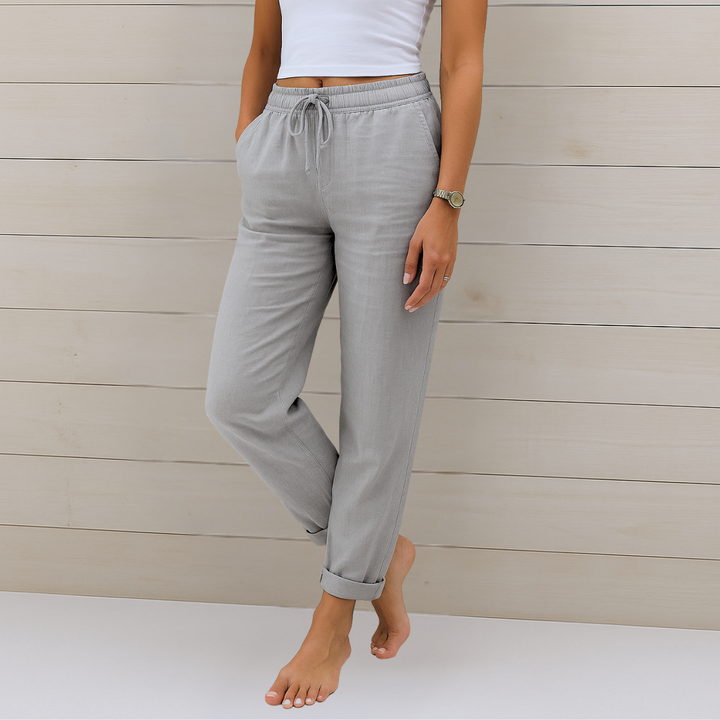Alison | Soft Cotton Relaxed Fit Pants