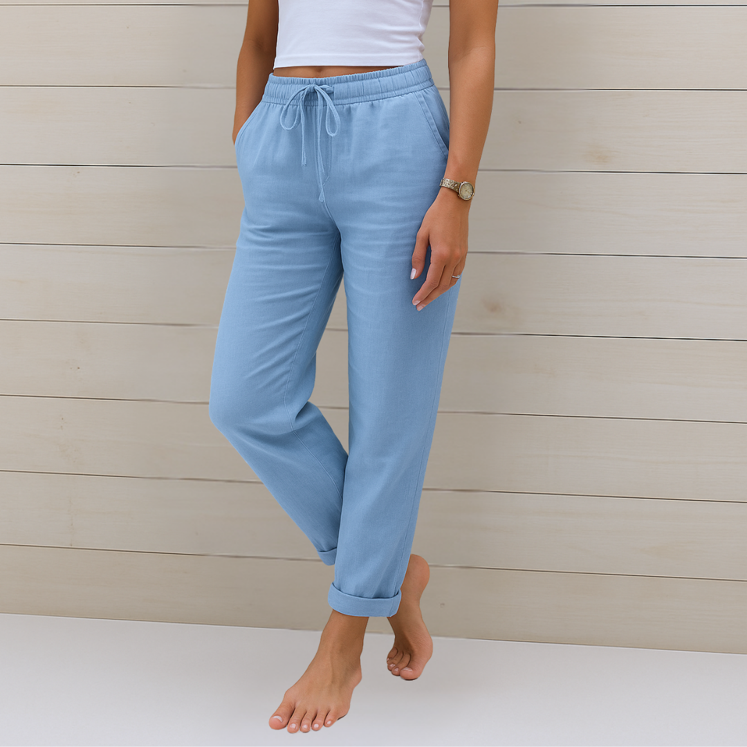 Alison | Soft Cotton Relaxed Fit Pants