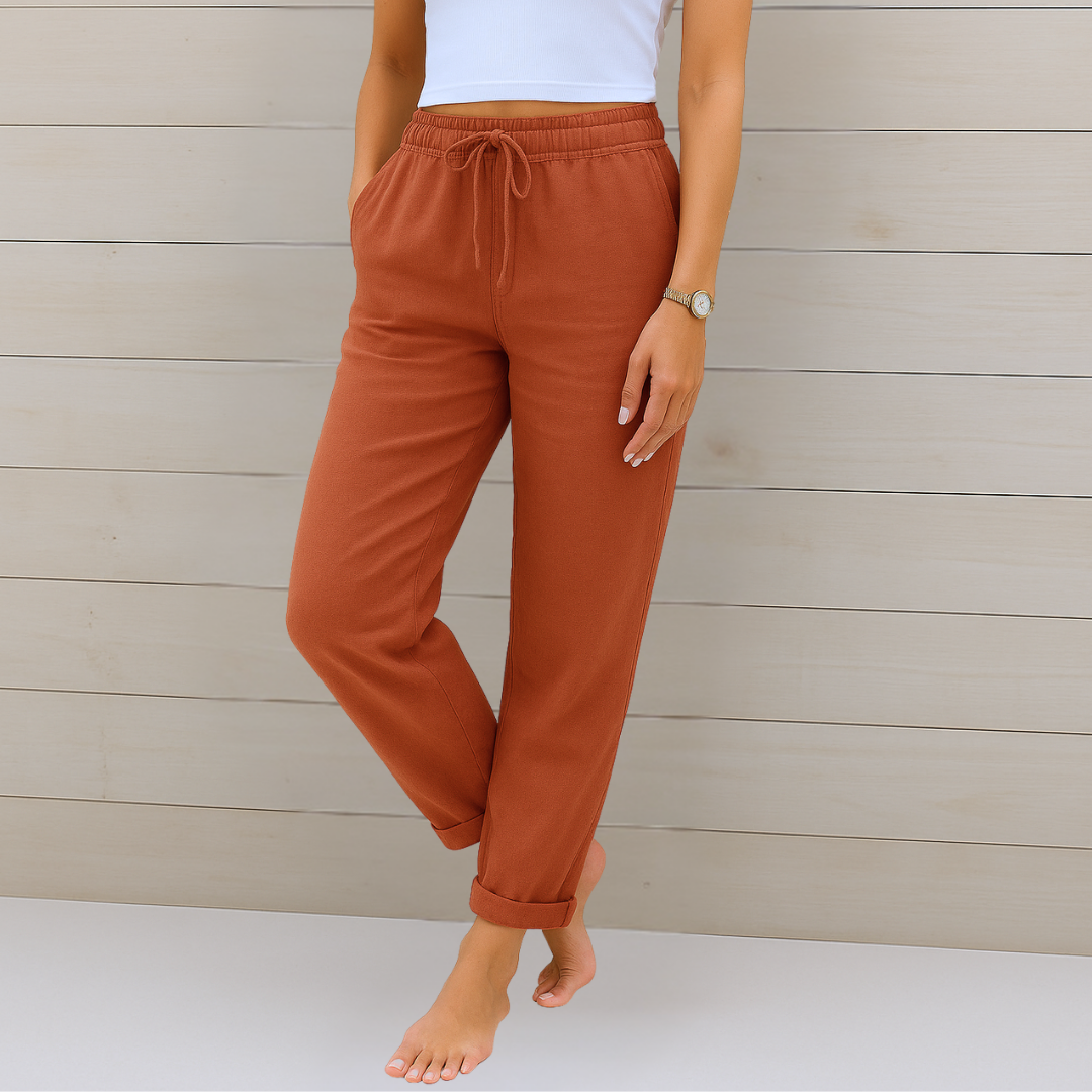 Alison | Soft Cotton Relaxed Fit Pants