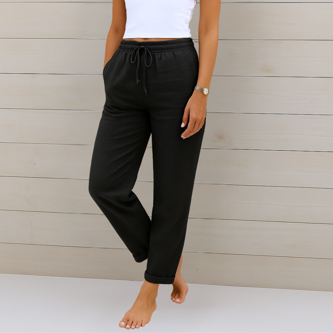 Alison | Soft Cotton Relaxed Fit Pants