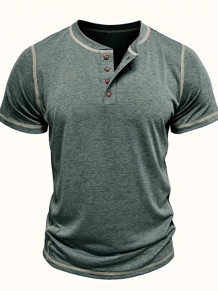 Orazio™ | Short Sleeve T-Shirt with Buttons