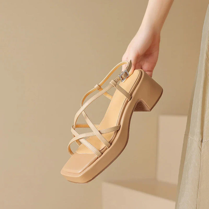 Chloe™| Lakesha Open Toe Heeled Sandals