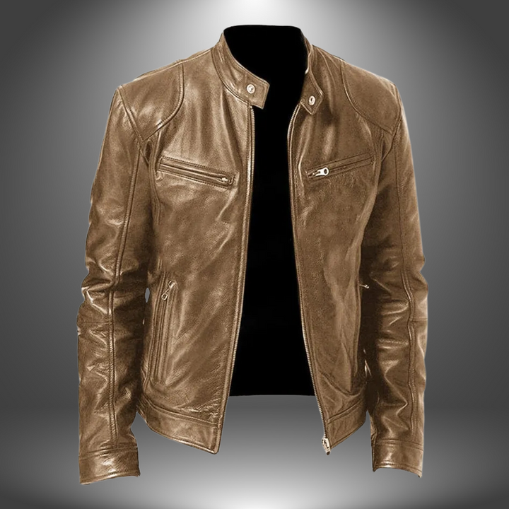 Eric | Sleek Zipper Moto Jacket