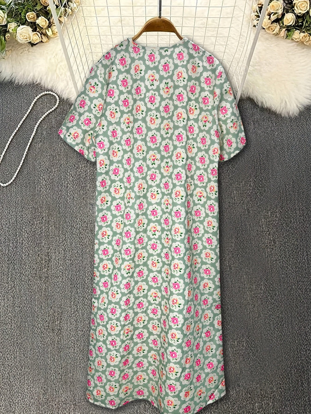 Mabel | Vintage Meadow Print Summer Dress