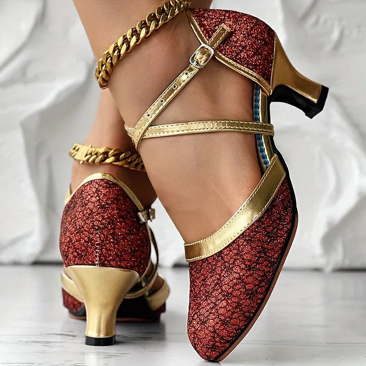 Chloe™| Thalia Chunky Heeled Sandals