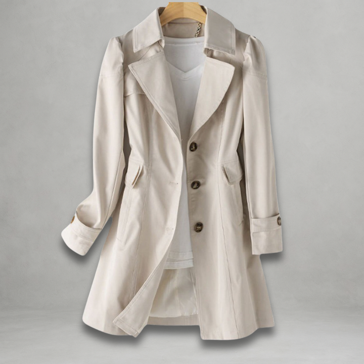 Daniela | Stylish Longline Button-Down Coat