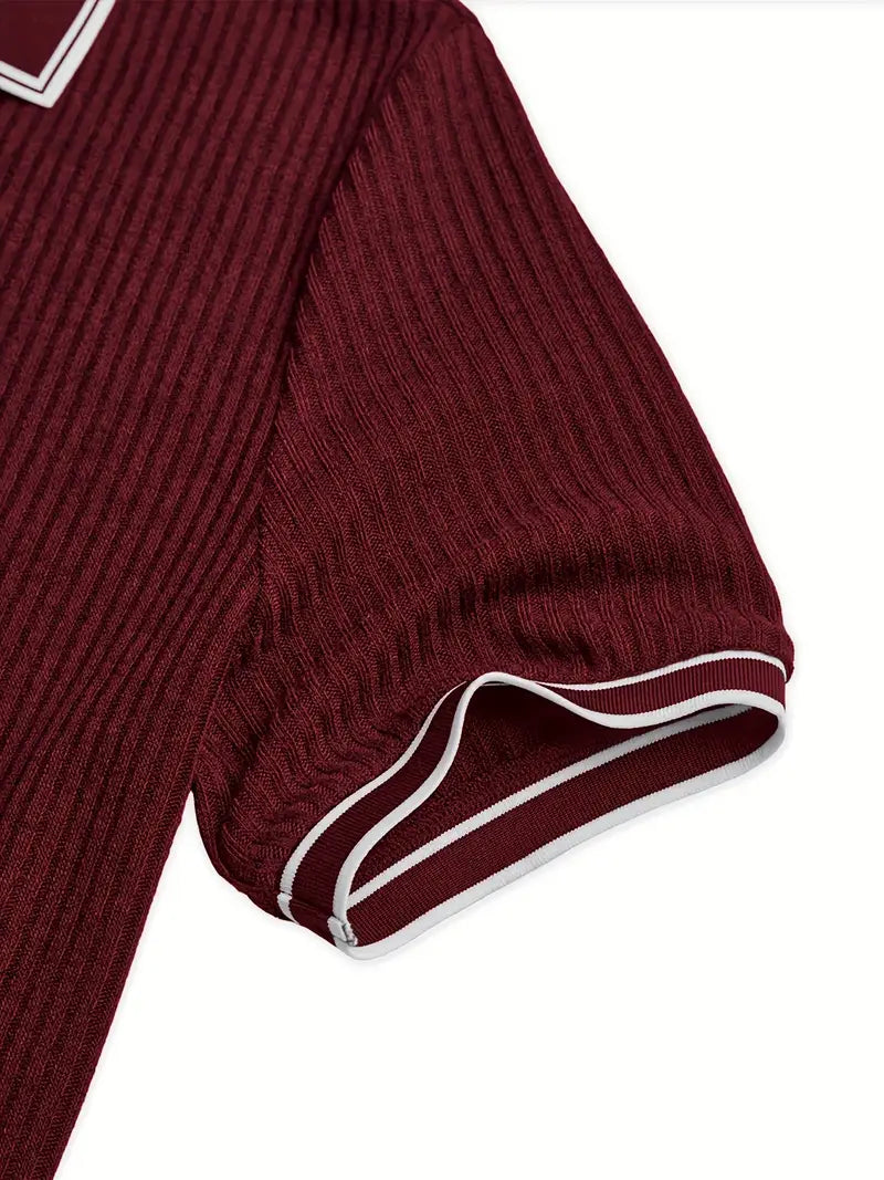 Orestis | Elegant Short Sleeve Polo Shirt