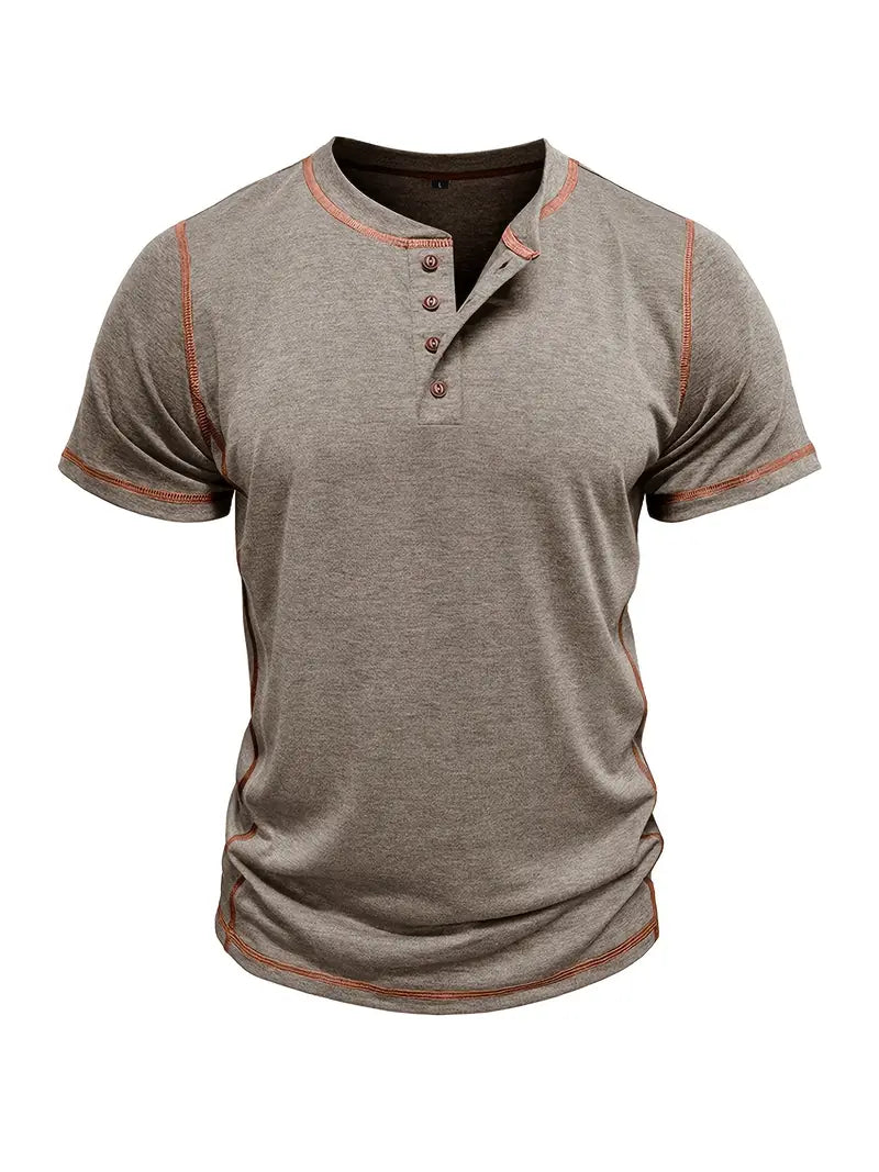 Orazio™ | Short Sleeve T-Shirt with Buttons