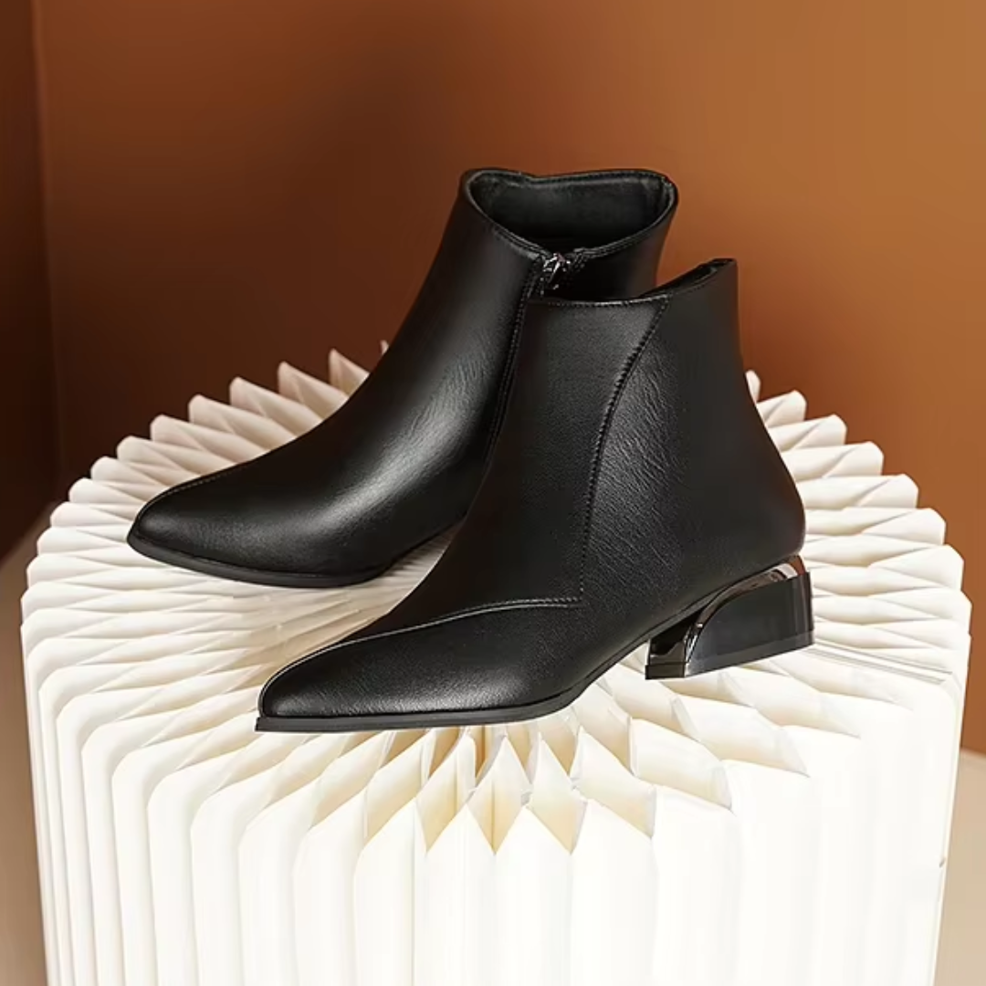 Chloe™| Valencia Leather Ankle Boots