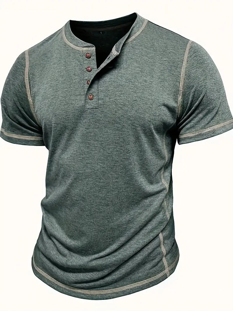 Orazio™ | Short Sleeve T-Shirt with Buttons