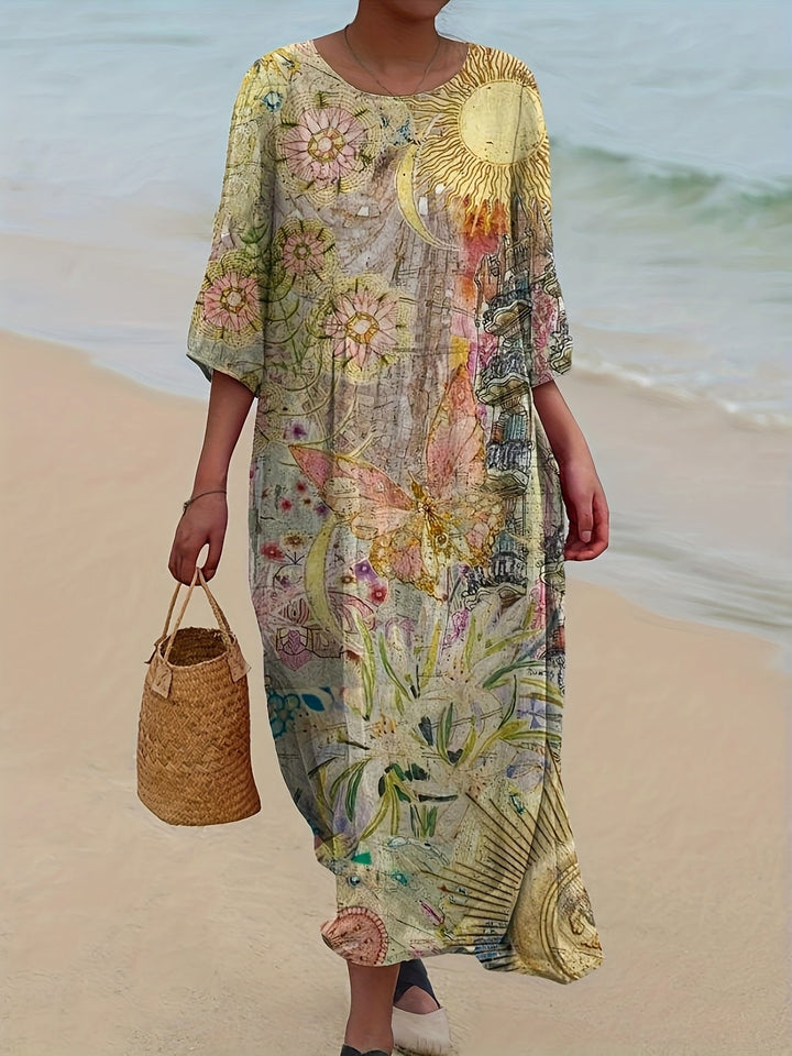 Celeste | Boho Dream Printed Maxi Dress