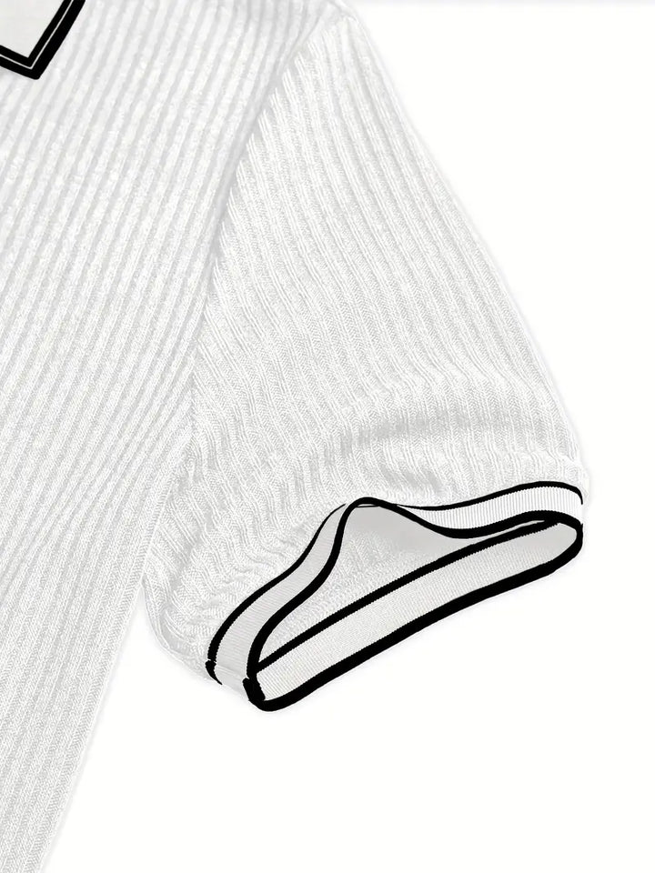 Orestis | Elegant Short Sleeve Polo Shirt