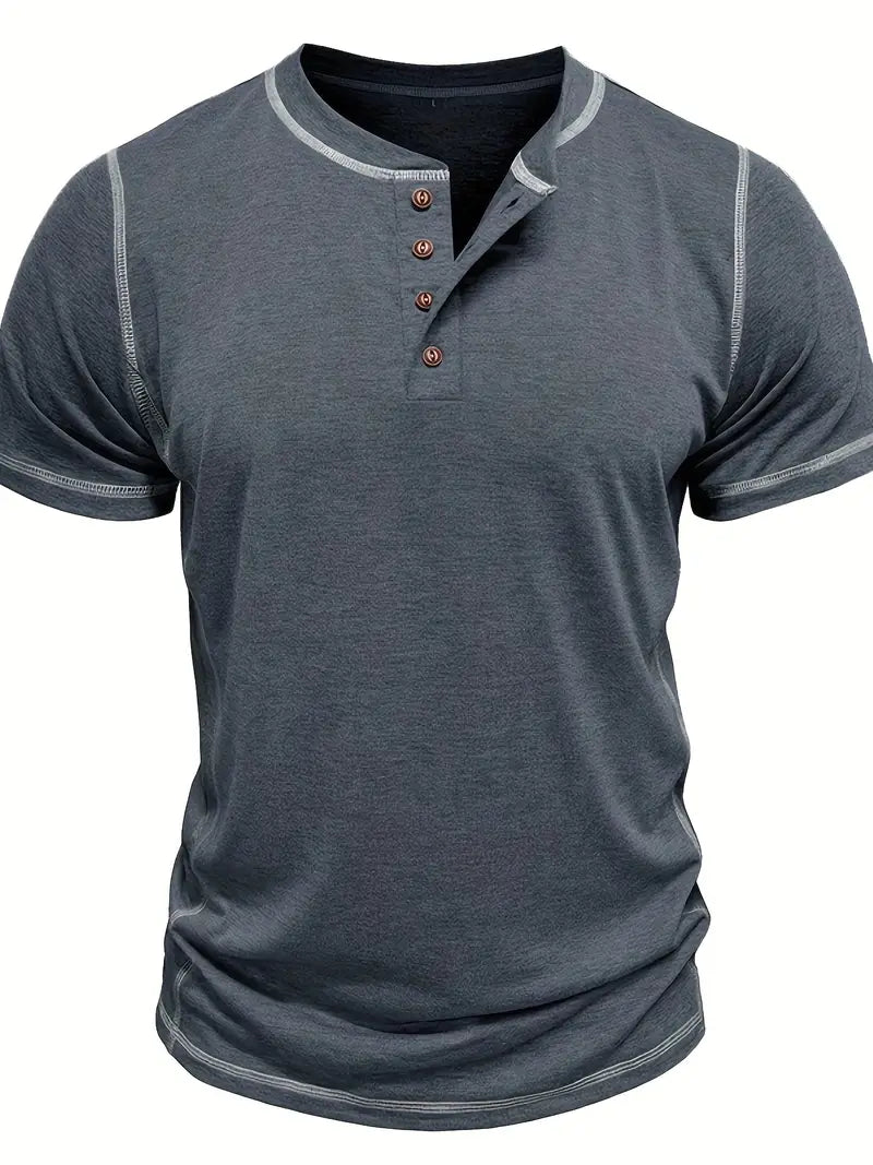 Orazio™ | Short Sleeve T-Shirt with Buttons