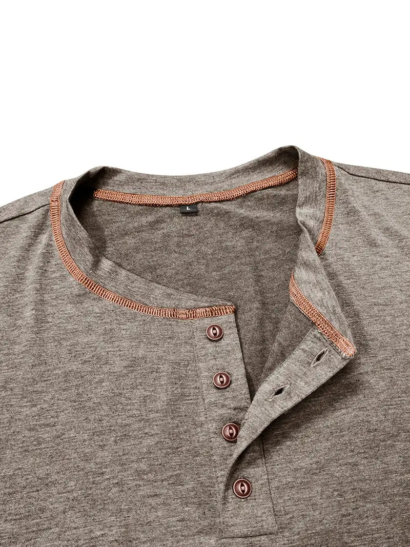 Orazio™ | Short Sleeve T-Shirt with Buttons