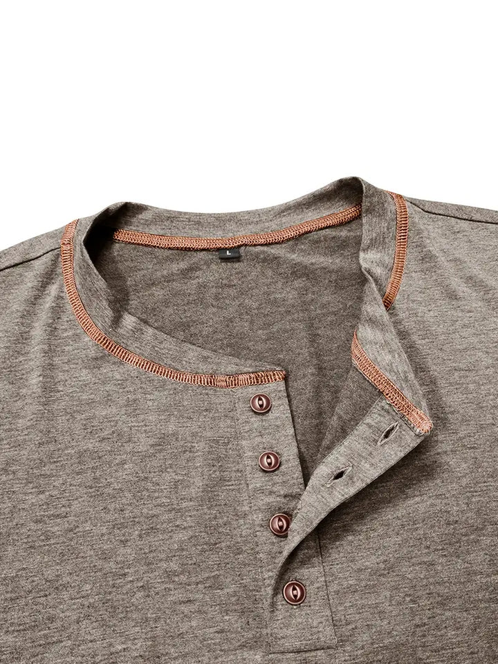 Orazio™ | Short Sleeve T-Shirt with Buttons