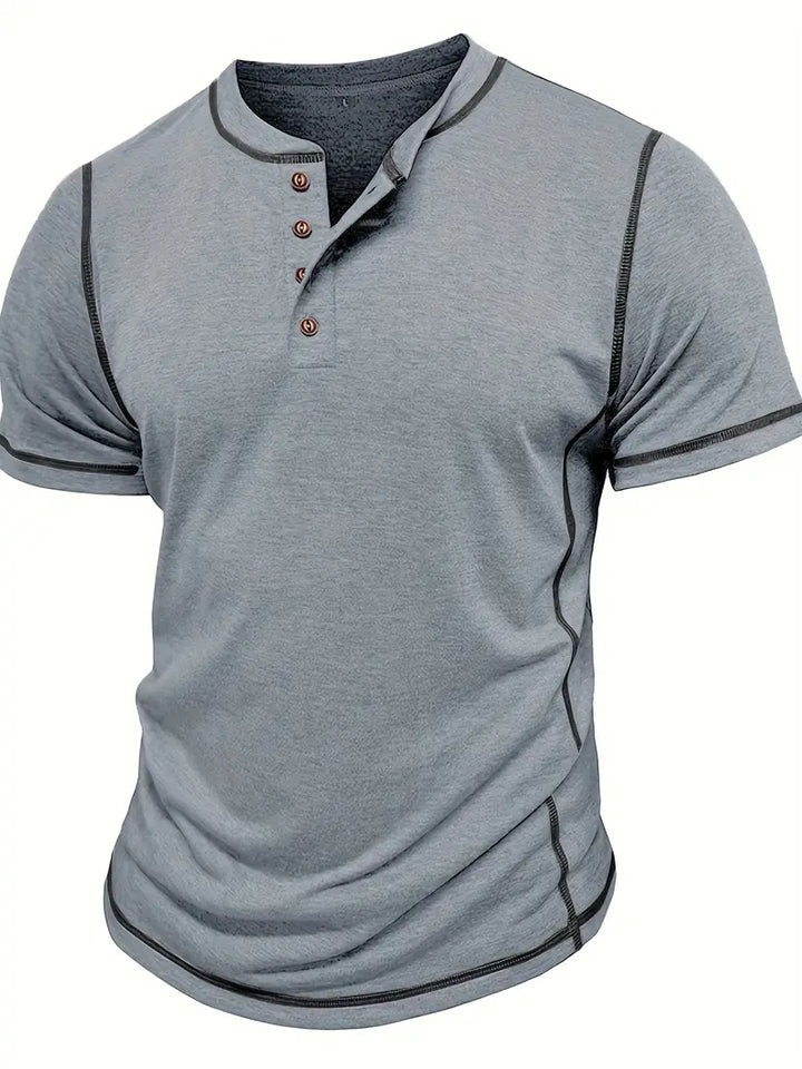 Orazio™ | Short Sleeve T-Shirt with Buttons