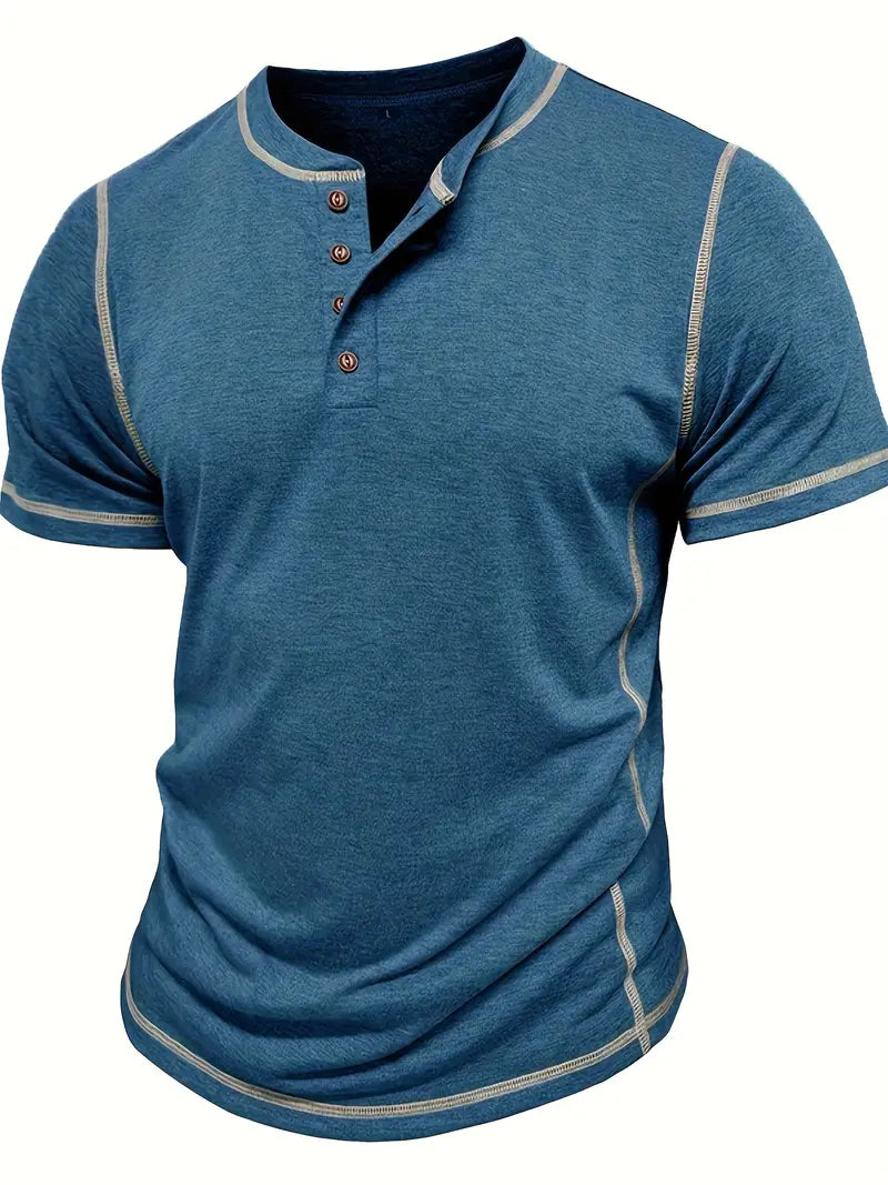 Orazio™ | Short Sleeve T-Shirt with Buttons