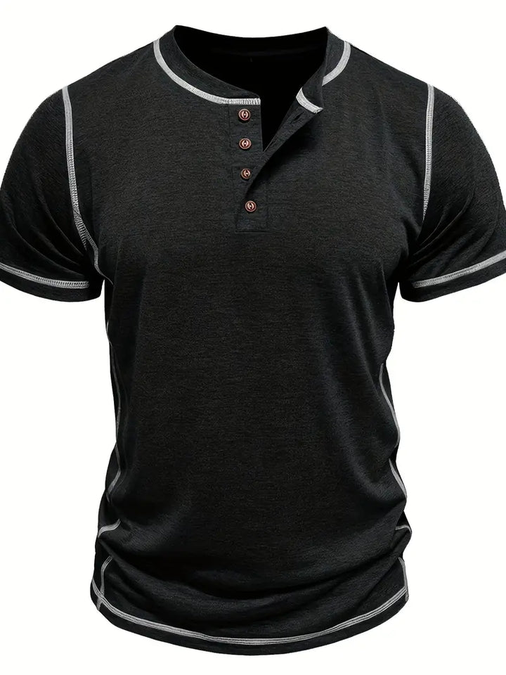 Orazio™ | Short Sleeve T-Shirt with Buttons