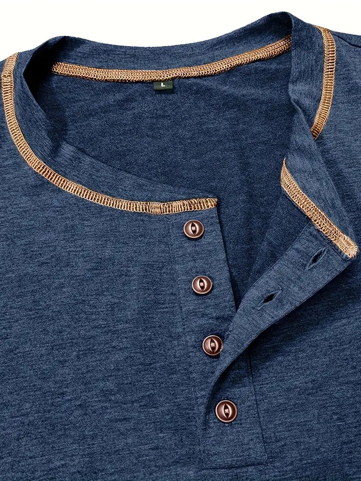 Orazio™ | Short Sleeve T-Shirt with Buttons