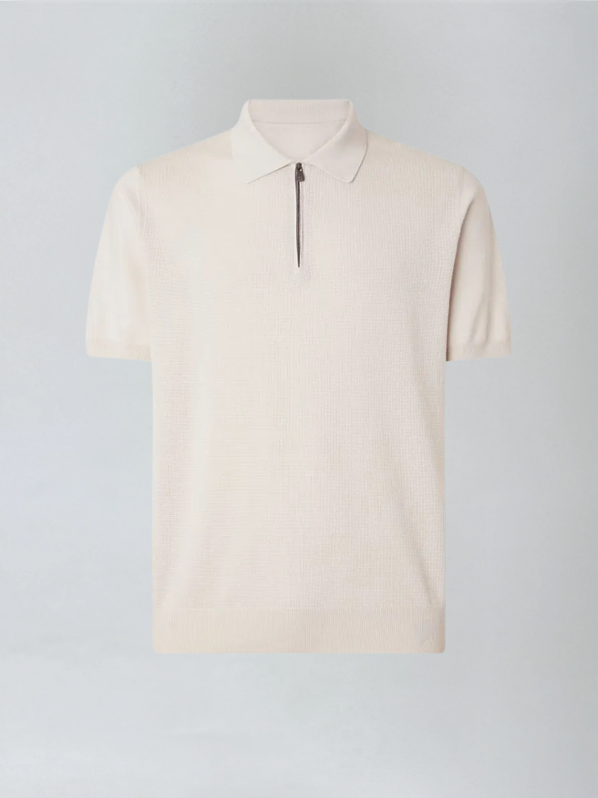 Zip Polo - Beige