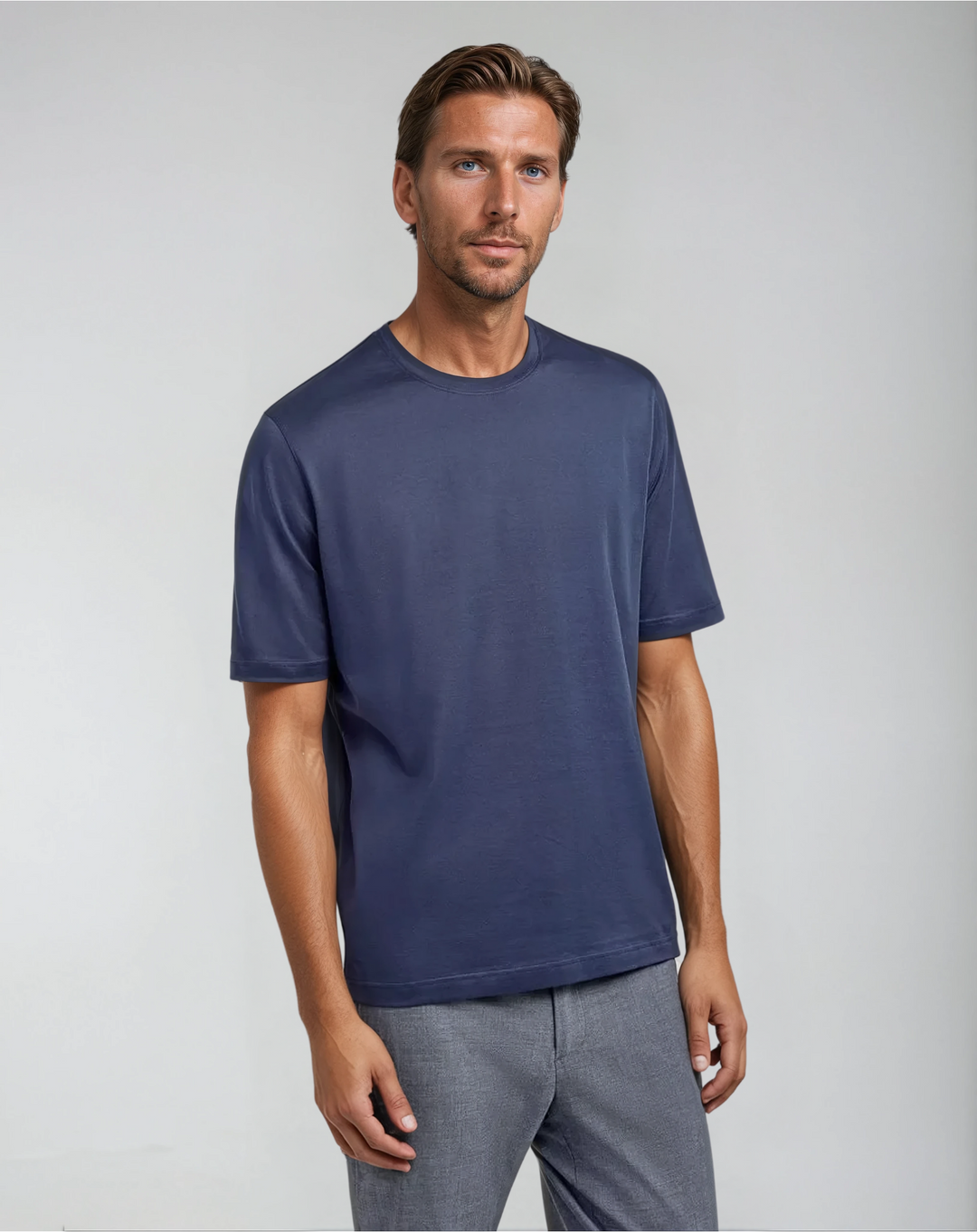 Signature Supima T-shirt – Intense Blue