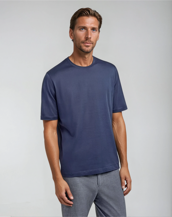 Signature Supima T-shirt – Intense Blue