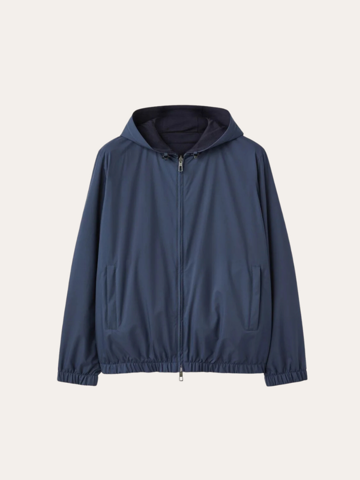 Reversible City Bomber Jacket – Navy Blue