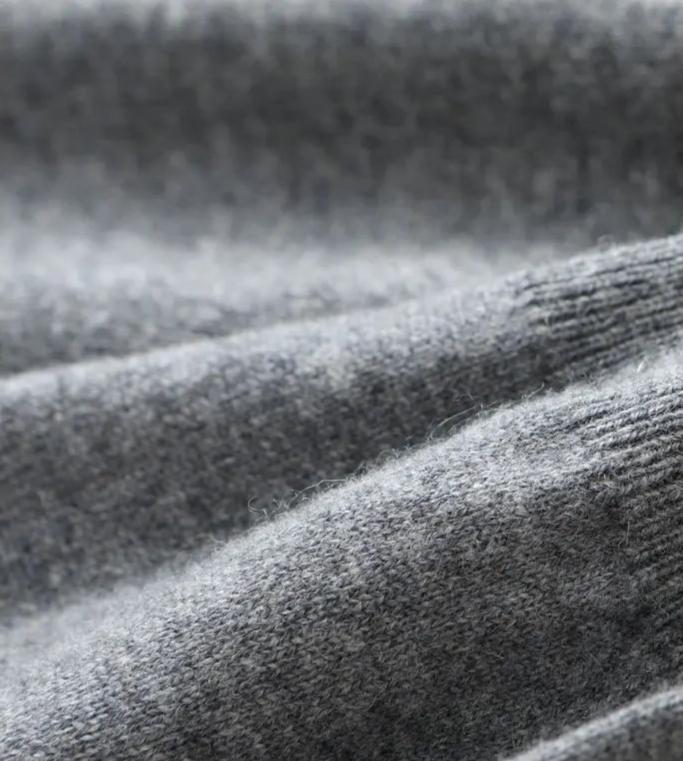 Cashmere Zip Vest - Dark Grey