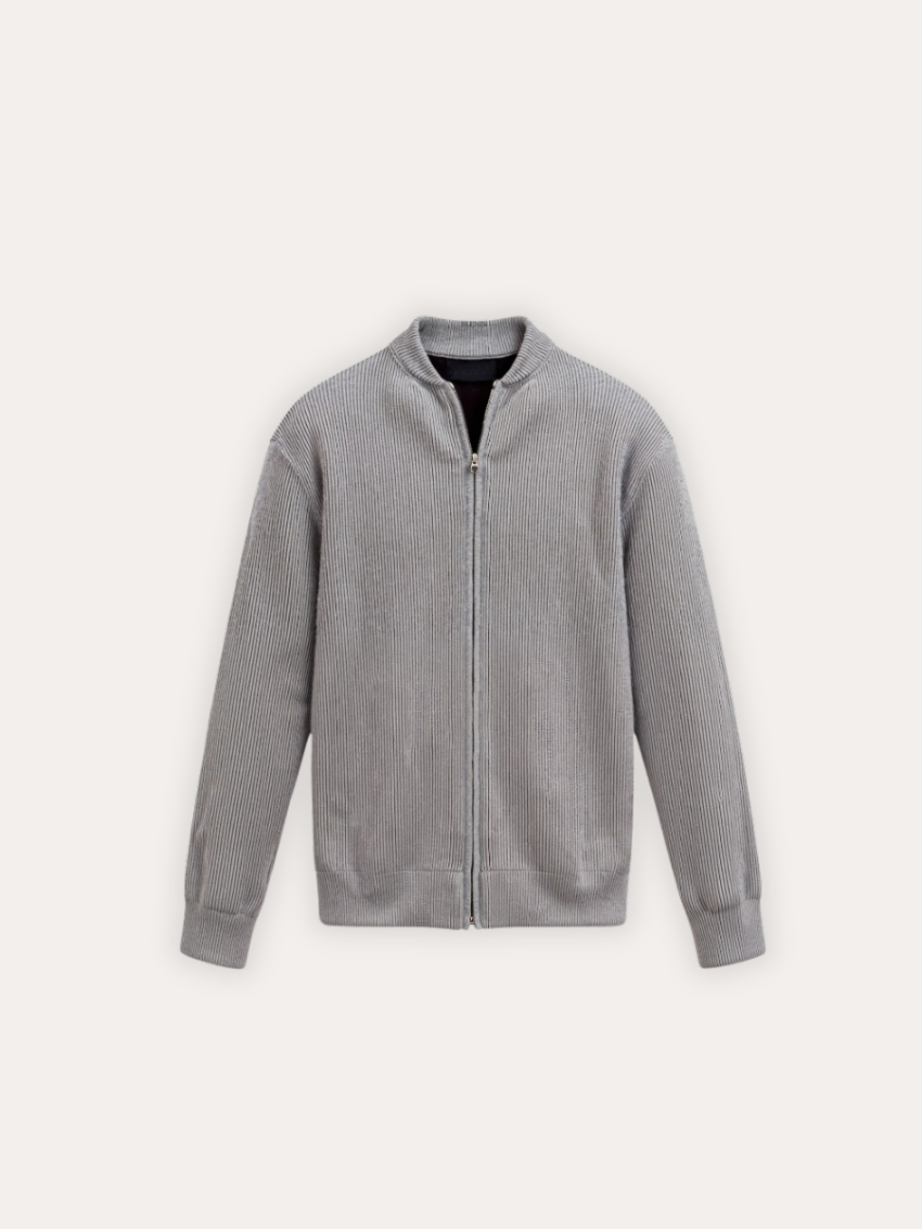 Knitted Vest with Zipper