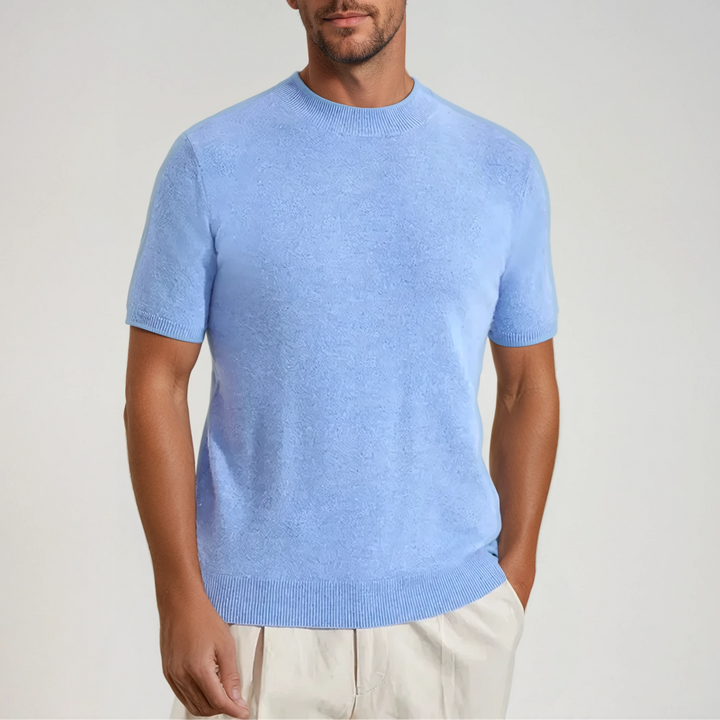 Cashwool T-shirt Light Blue