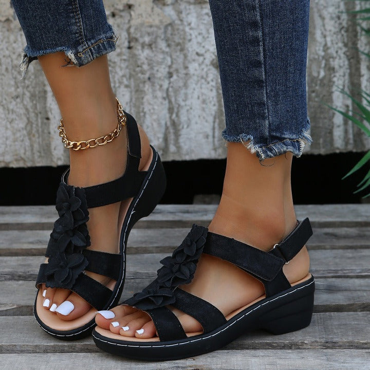 Chloe™| Bordeaux Orthopedic Sandals