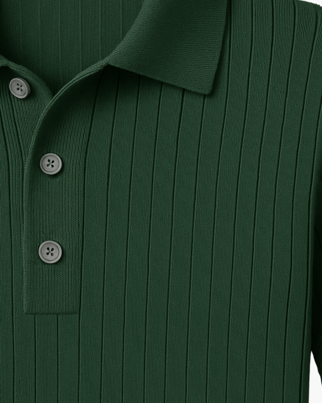 Donte™ | Short-Sleeved Knitted Polo Shirt