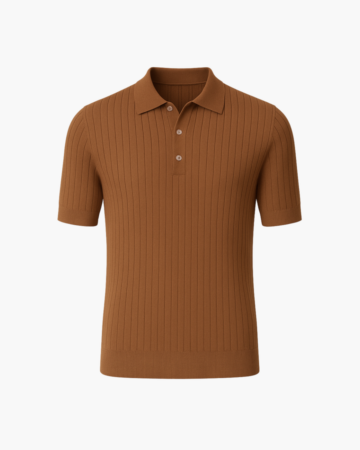 Donte™ | Short-Sleeved Knitted Polo Shirt