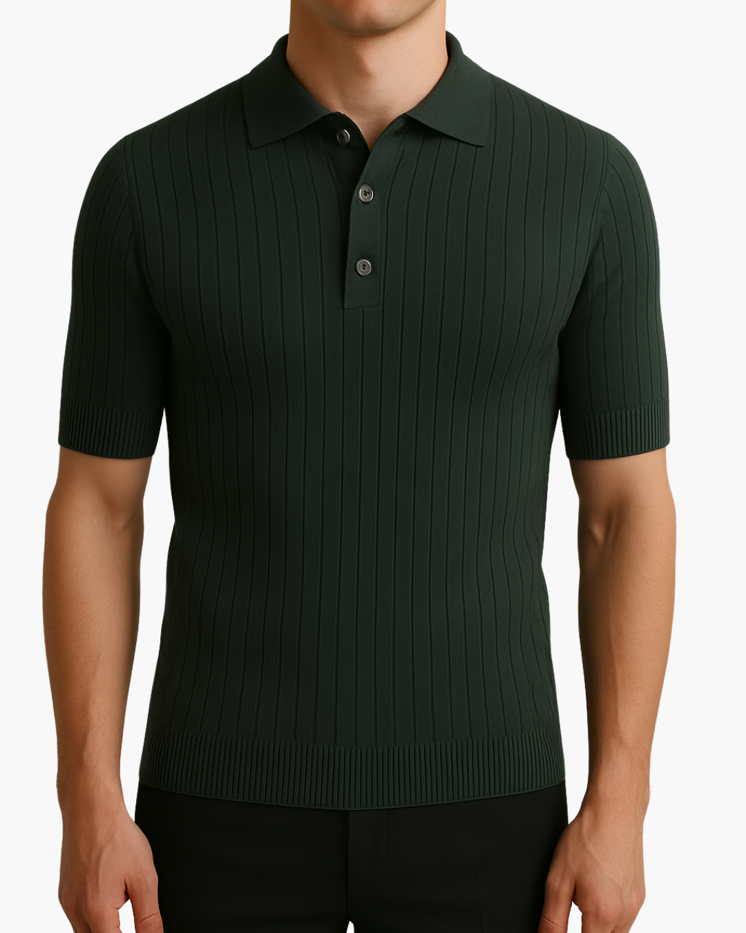 Donte™ | Short-Sleeved Knitted Polo Shirt