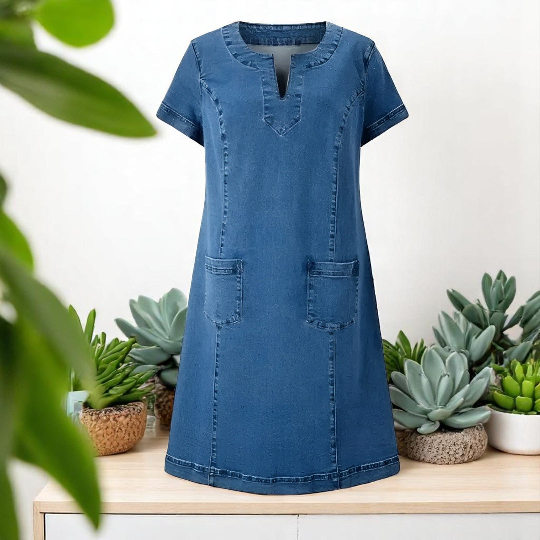 Tessa | Casual Denim Pocket Dress