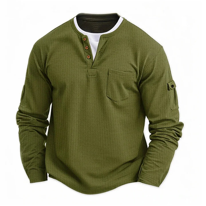 Jeremy™ | Stylish Men's Long Sleeve Shirt