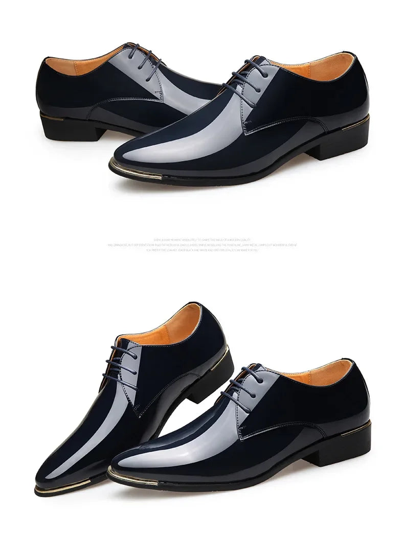 Henry™ | British Style Patent Leather Shoes for Men