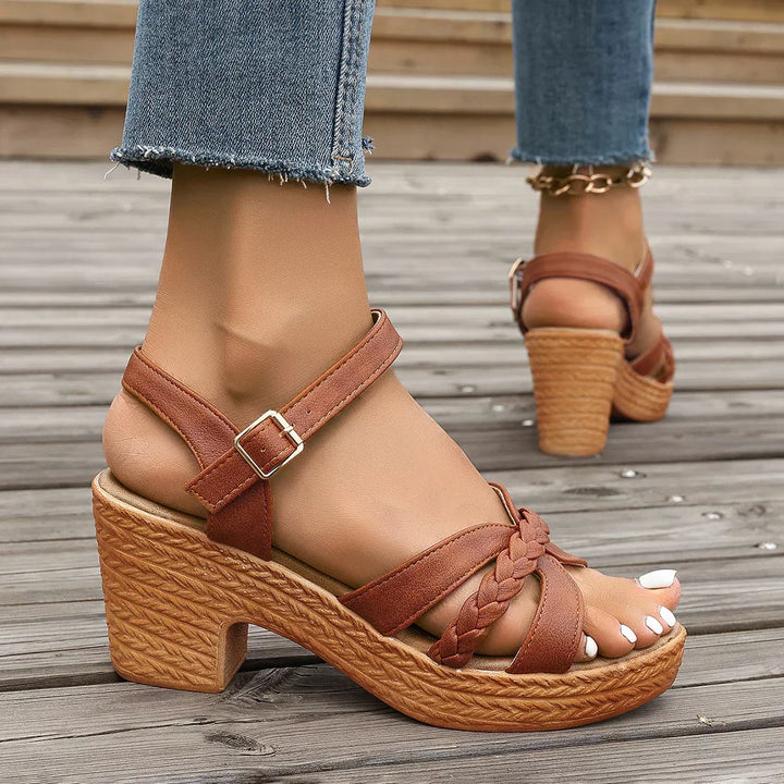 Chloe™| Orthopedic Mid Heel Sandals
