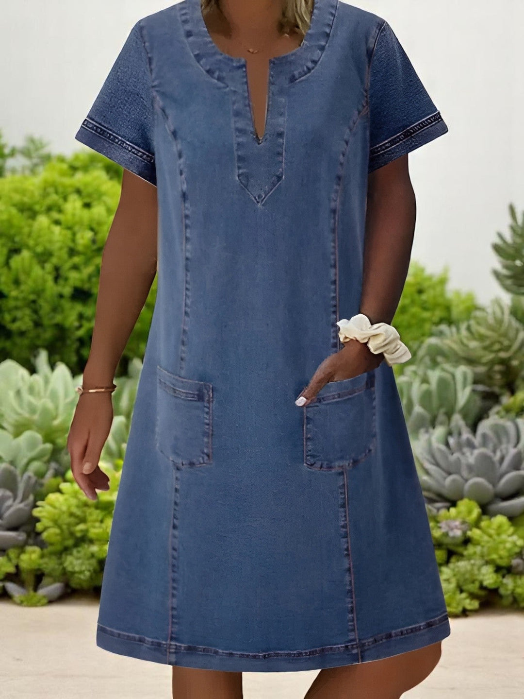 Tessa | Casual Denim Pocket Dress