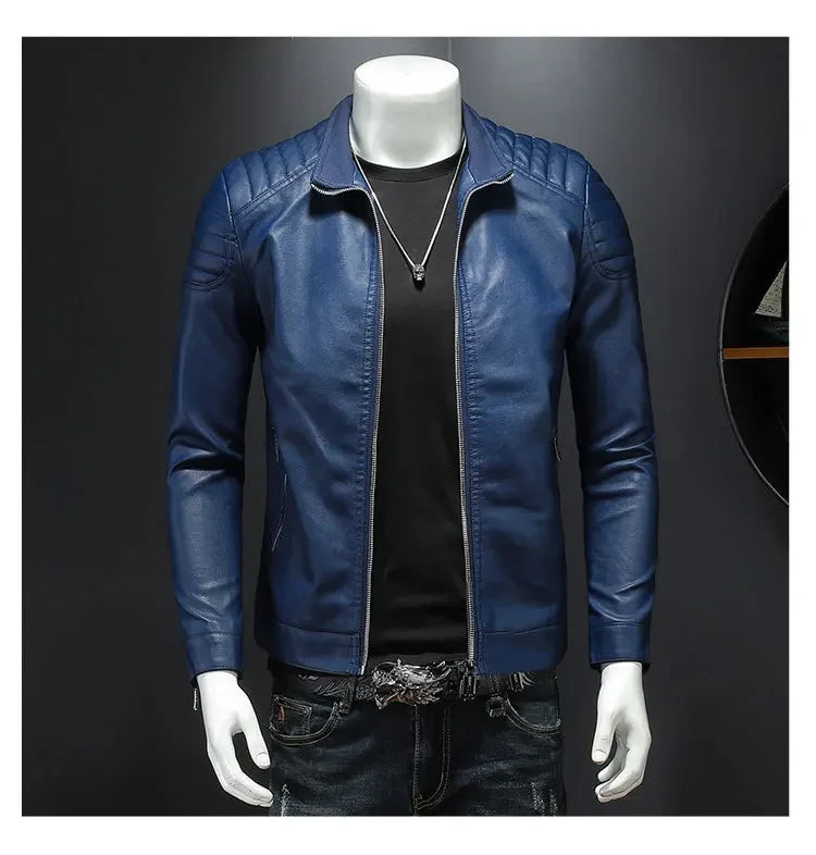 Filipe™ Structure – Leather Jacket with Defined Collar and Clean Lines