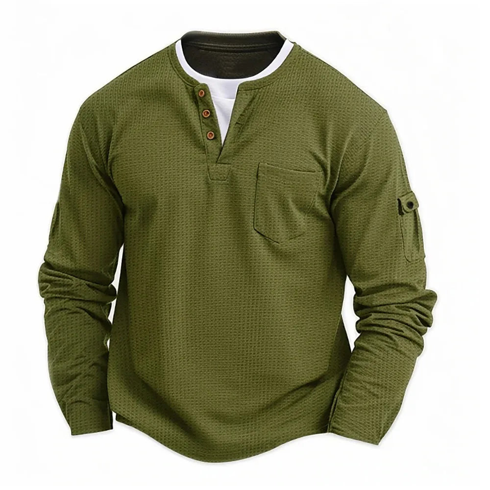 Jeremy™ | Stylish Men's Long Sleeve Shirt