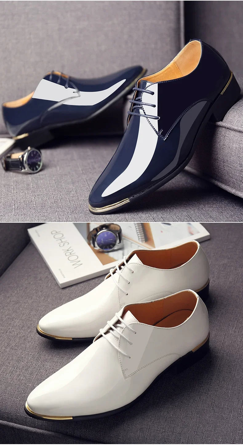 Henry™ | British Style Patent Leather Shoes for Men