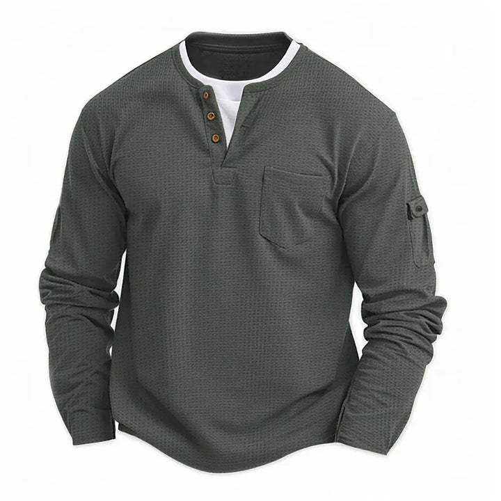 Jeremy™ | Stylish Men's Long Sleeve Shirt