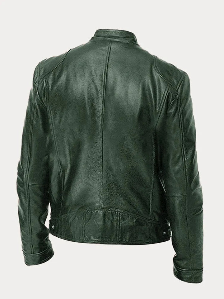 Victor™ Casual Leather Jacket: Timeless Design and Comfort