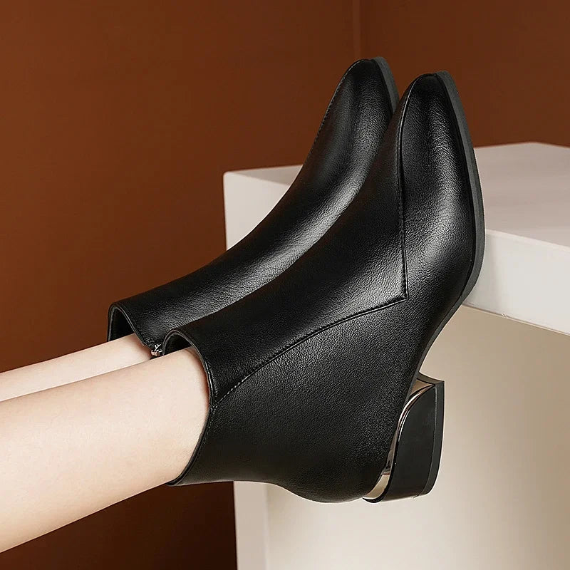 Chloe™| Valencia Leather Ankle Boots