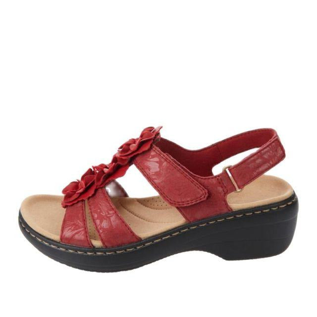 Chloe™| Bordeaux Orthopedic Sandals