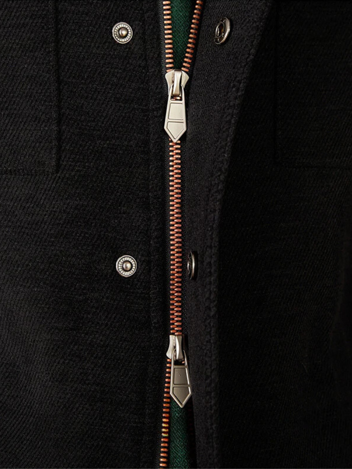 Wool Multi-Pocket Jacket Black