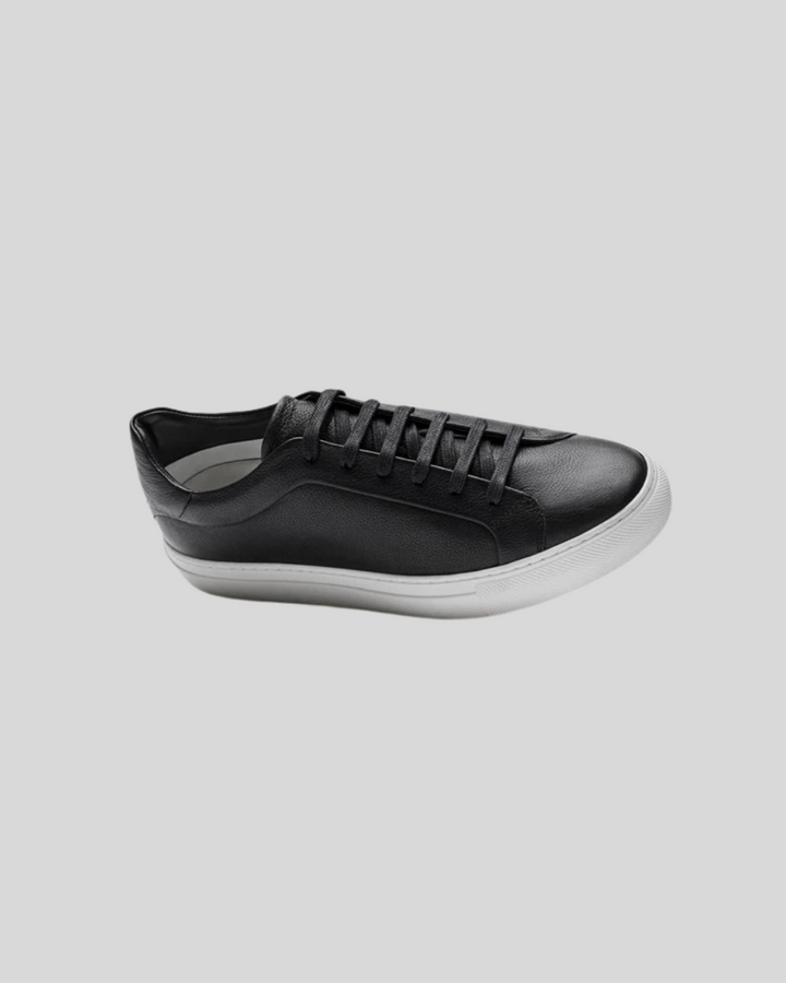 Leather Oxford Sneakers - Black