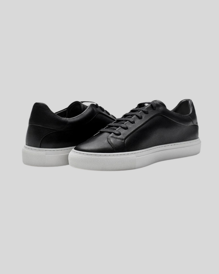 Leather Oxford Sneakers - Black