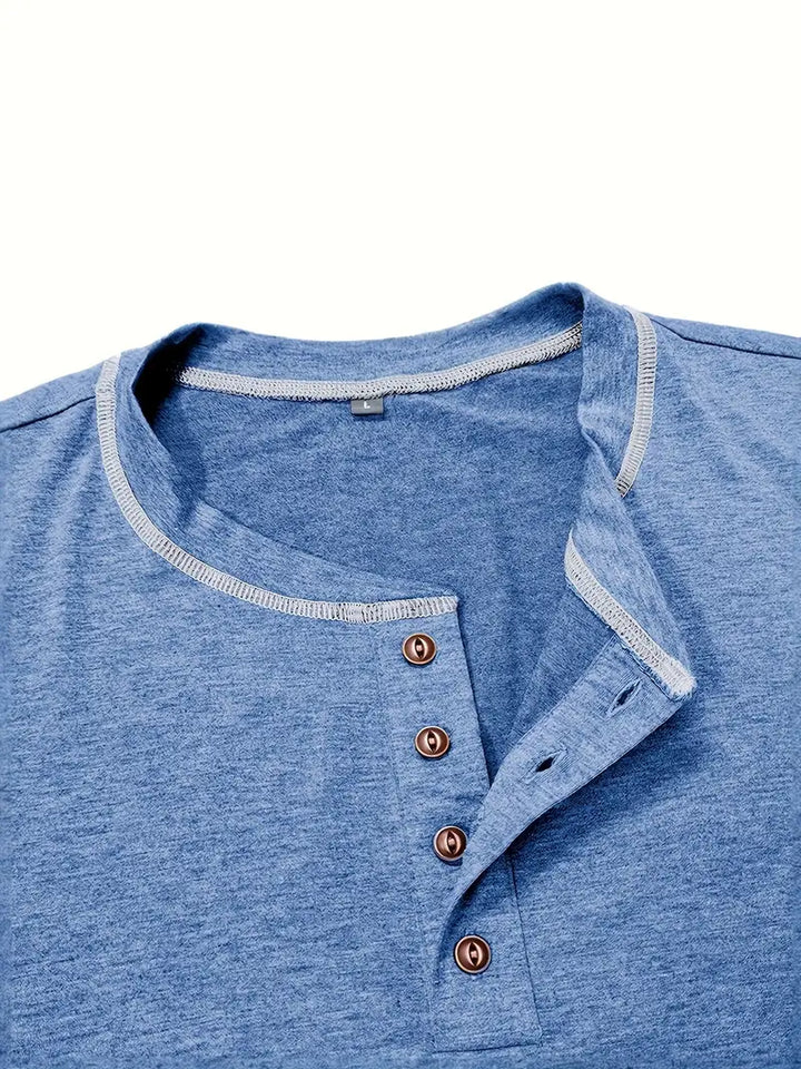 Orazio™ | Short Sleeve T-Shirt with Buttons